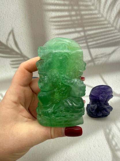 Fluorit Ganesha Figur