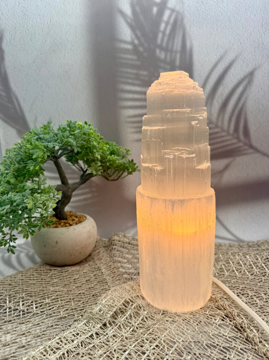 Selenit Lampe - XL