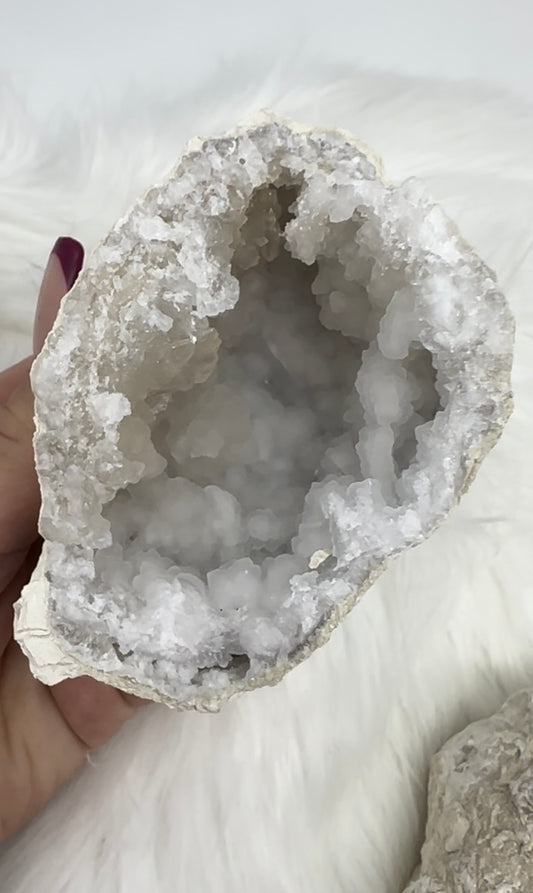 Bergkristall Geode matt II