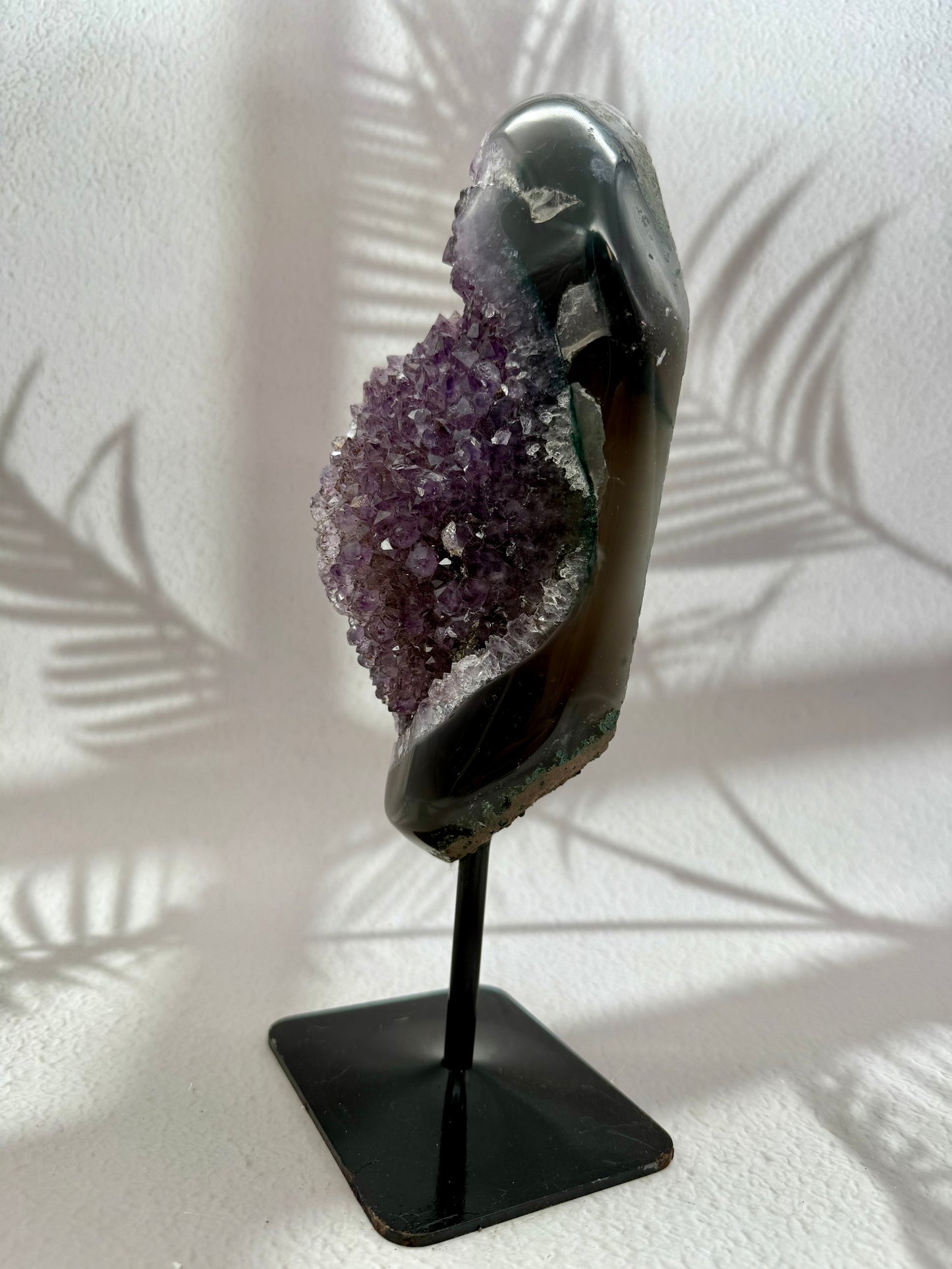 Achat / Amethyst auf Ständer