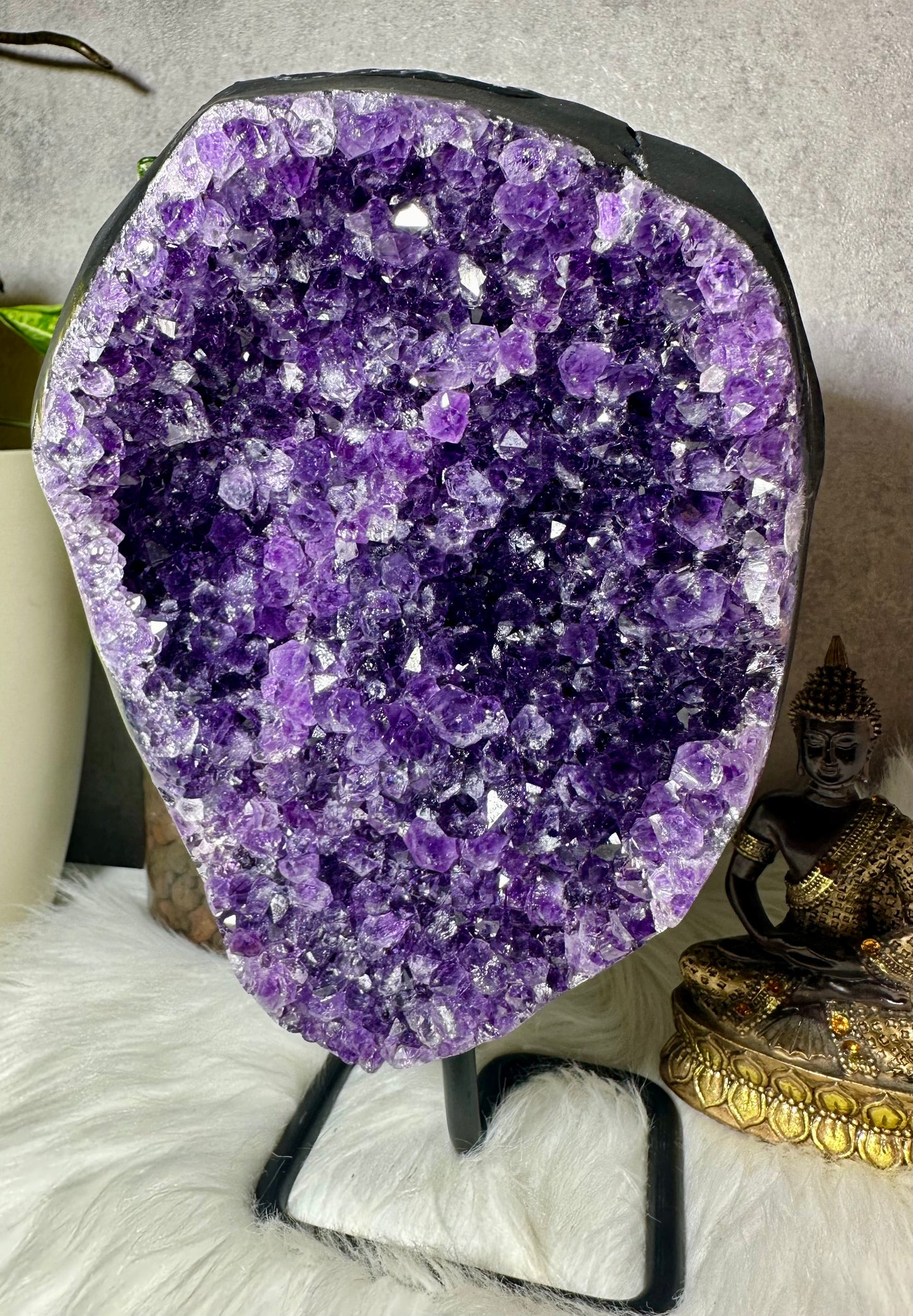 Sibirischer Amethyst auf Ständer