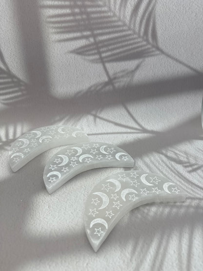 Selenit Ladeplatte Mond