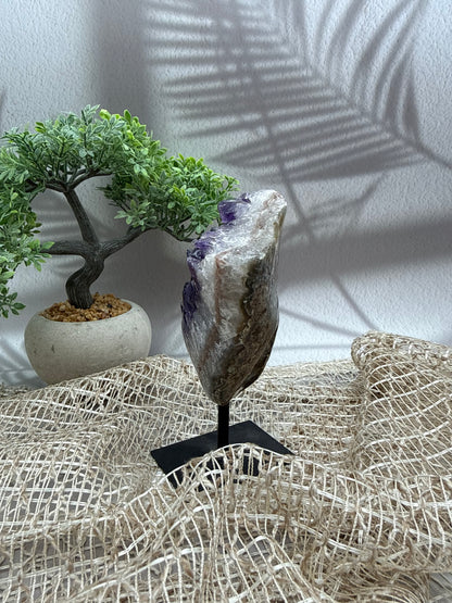 Sibirischer Amethyst auf Ständer - 1