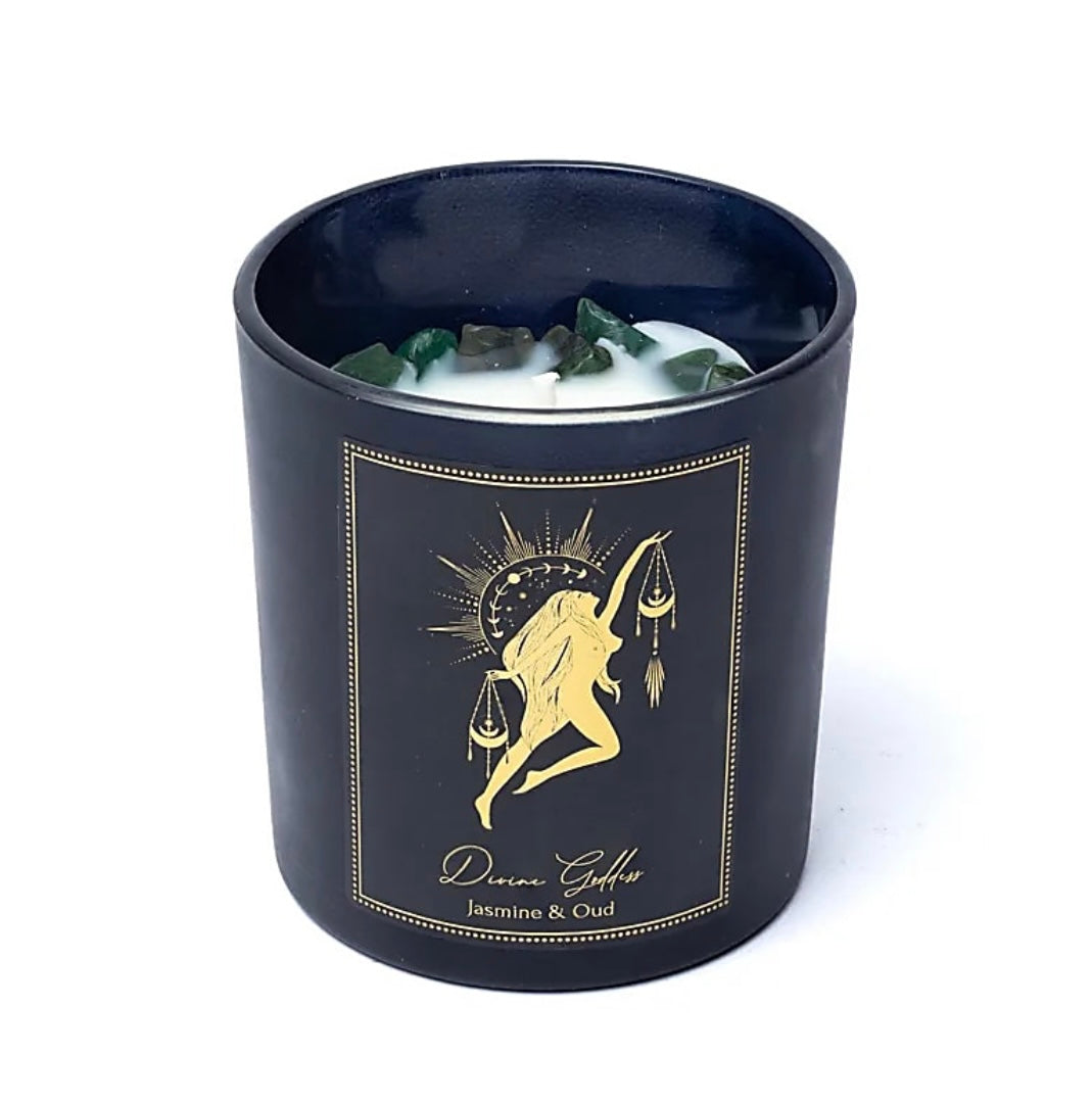 Manifestationskerze Göttliche Göttin - Xinji Jade