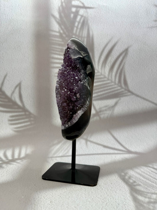 Achat / Amethyst auf Ständer