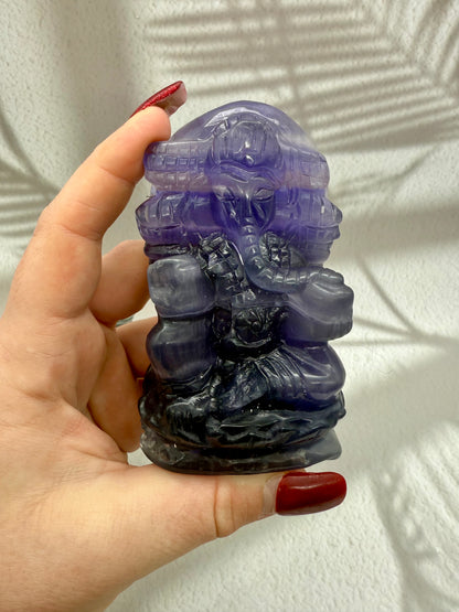 Fluorit Ganesha Figur