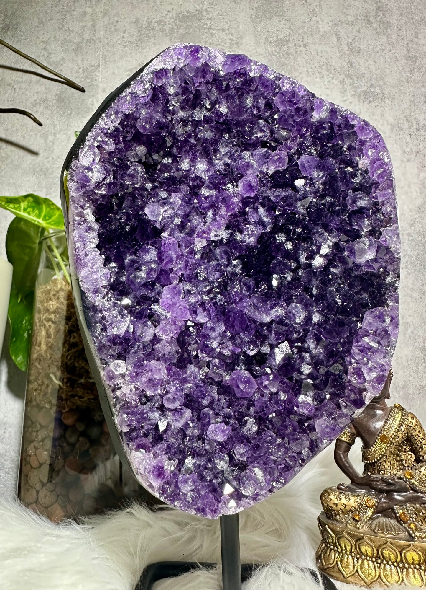 Sibirischer Amethyst auf Ständer