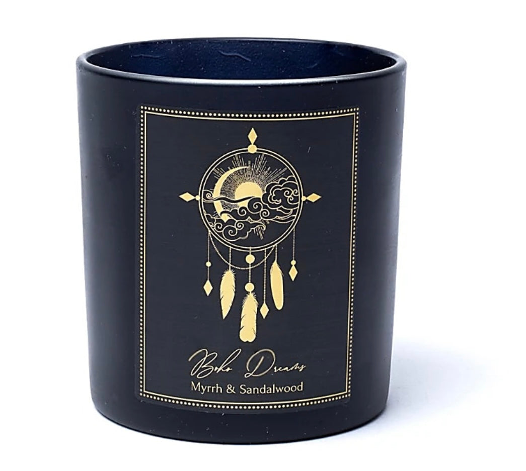 Manifestationskerze Boho Dreams - Bergkristall