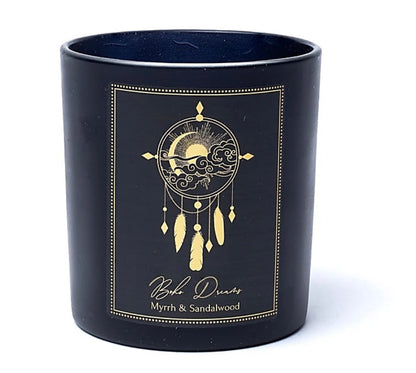 Manifestationskerze Boho Dreams - Bergkristall