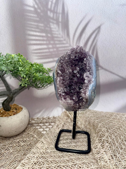 Amethyst x Achat Druse