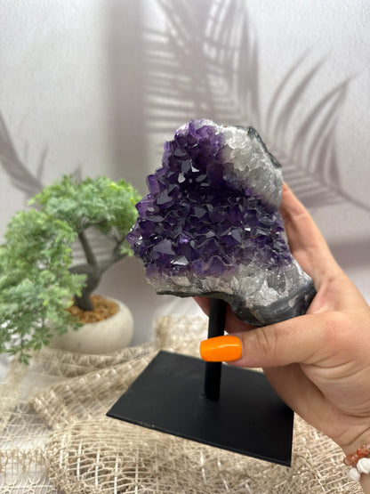 Sibirischer Amethyst auf Ständer - 5