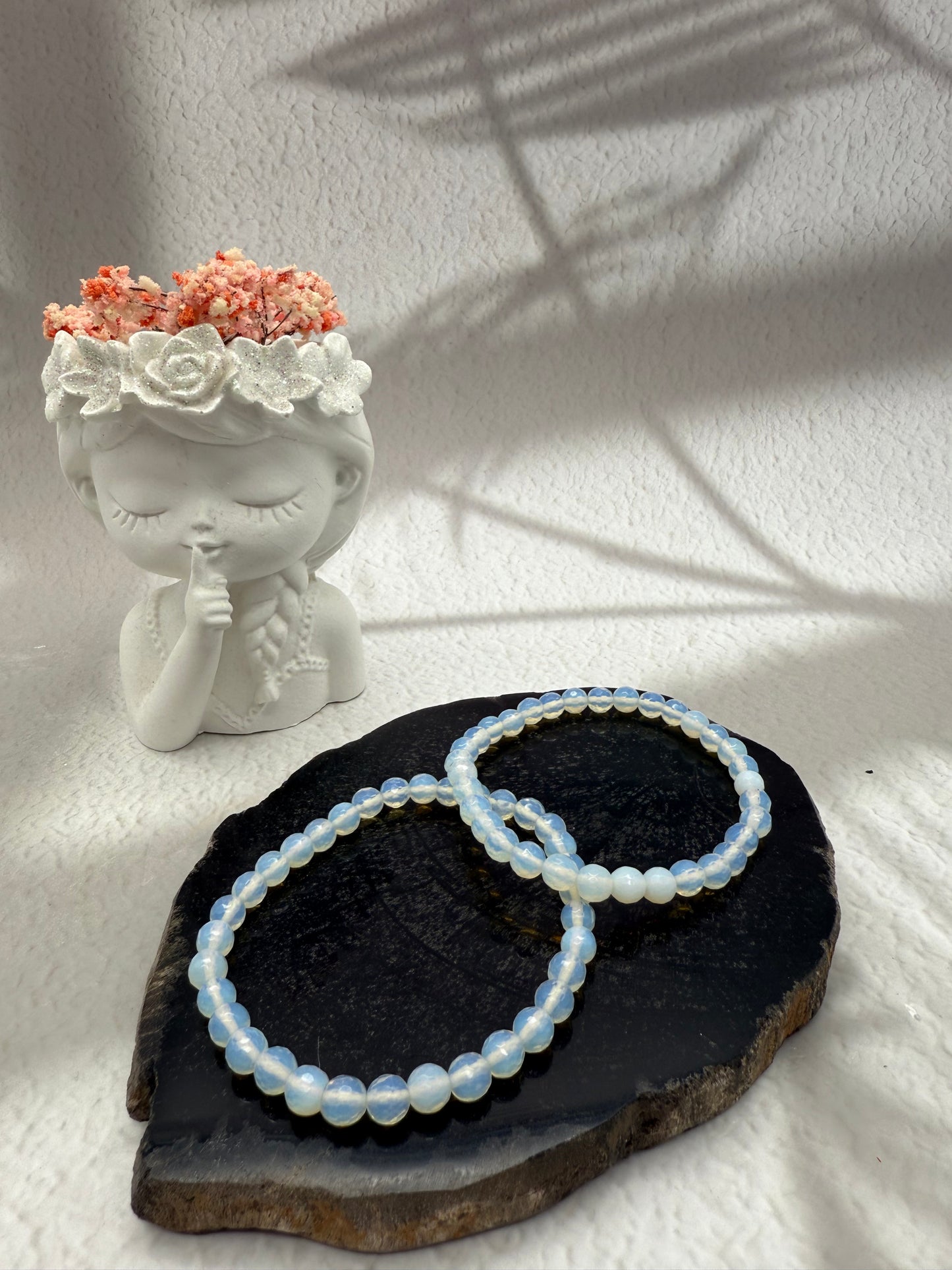 Facettiertes Opalith Armband synthetisch