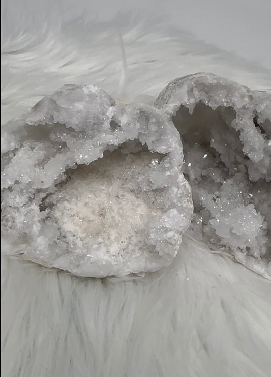 Bergkristall Glitzer Geode I