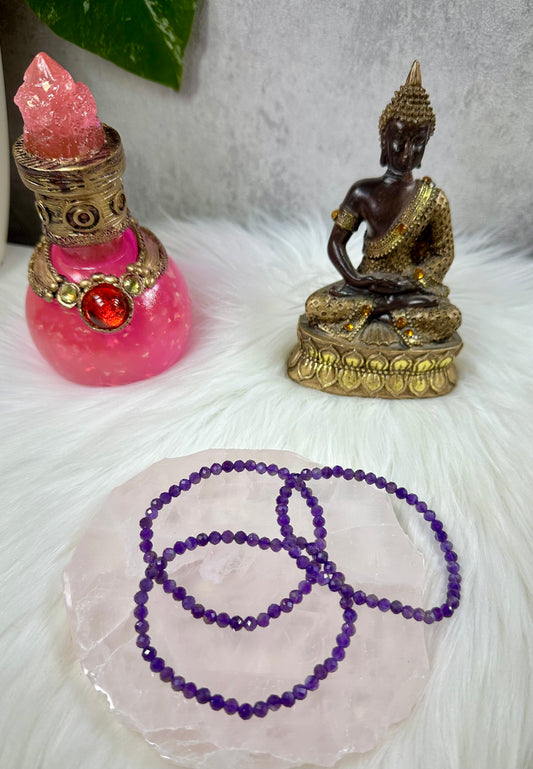 Amethyst Armband facettiert