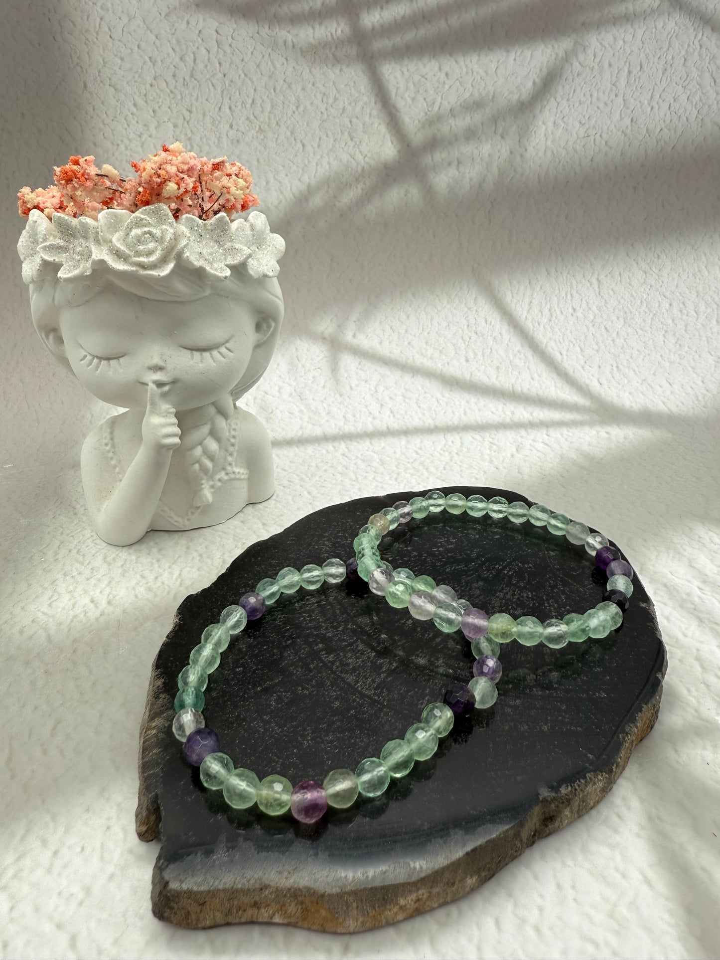 Facettiertes Fluorit Armband