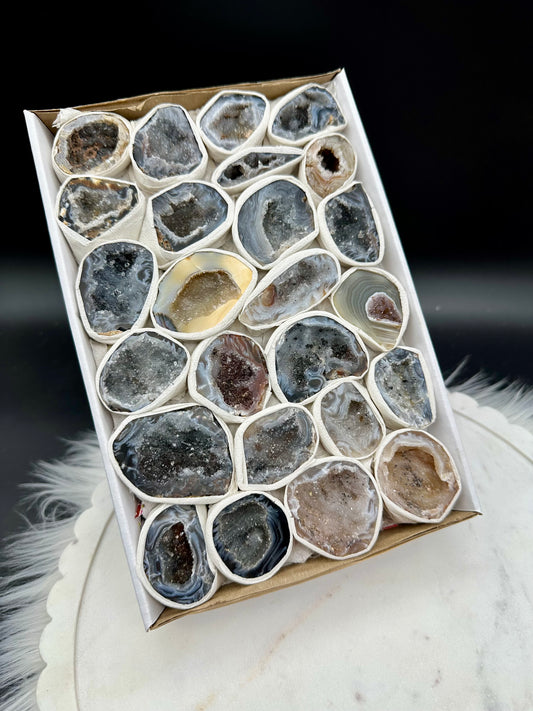 Achat Nussgeoden - Druzy