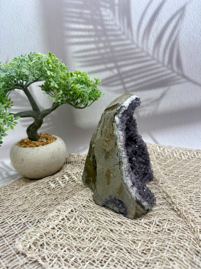 Amethyst Druse - Lila/Grau V