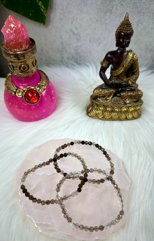Rauchquarz Armband facettiert