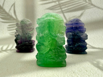 Fluorit Ganesha Figur
