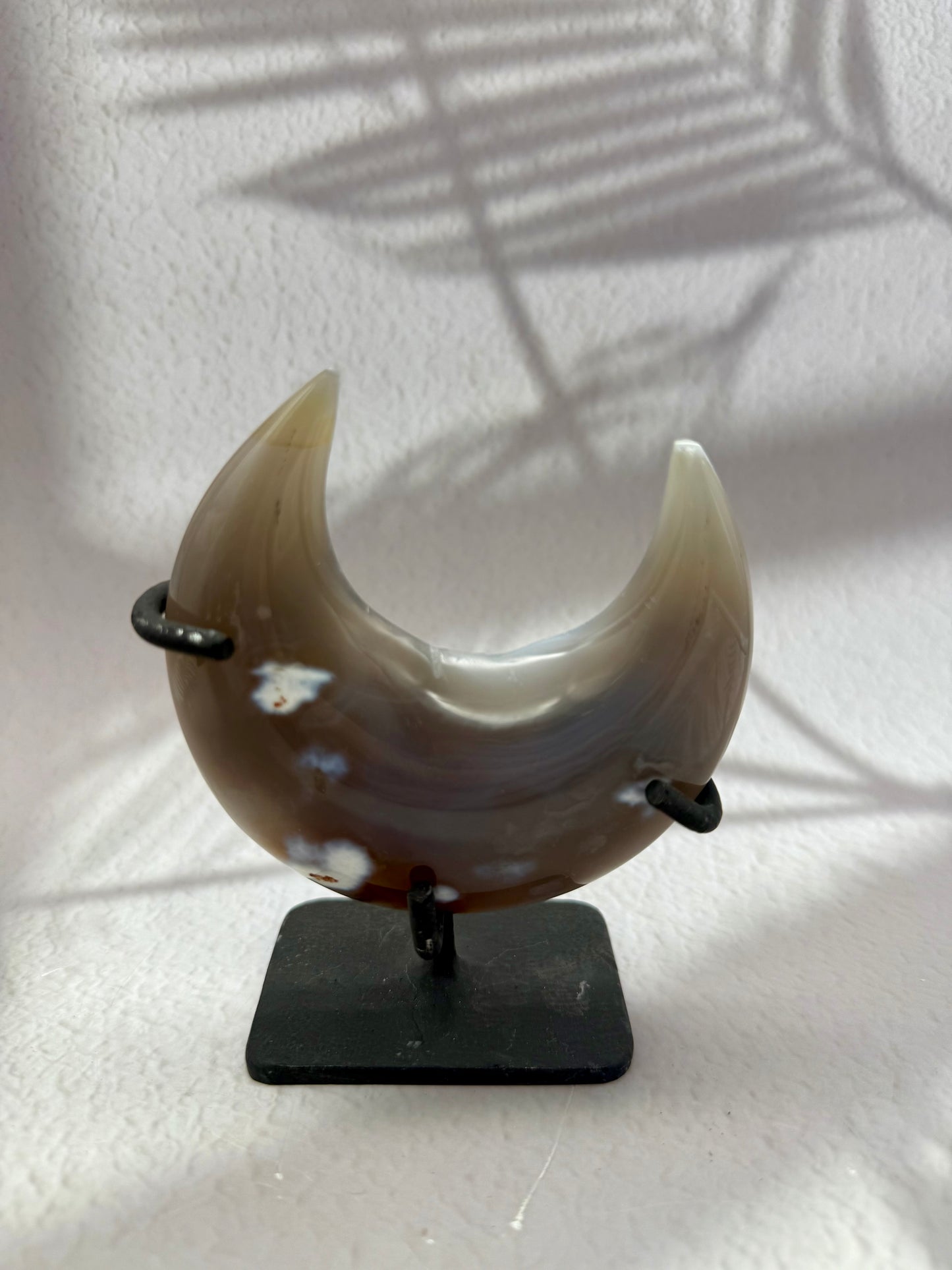 Orca-Achat Mond auf Ständer