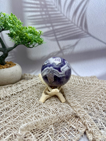 Chevron Amethyst Kugel - I