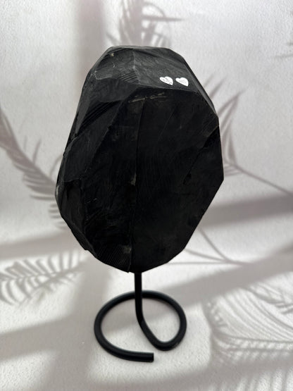 Amethyst mit Calcit auf Ständer