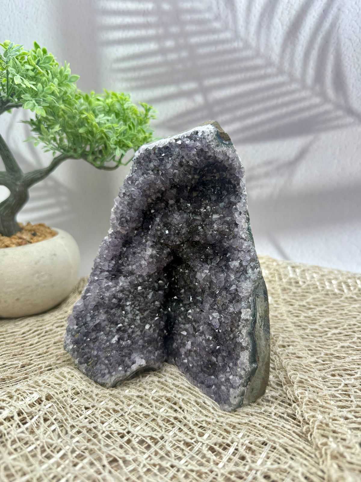 Amethyst Druse - Lila/Grau V
