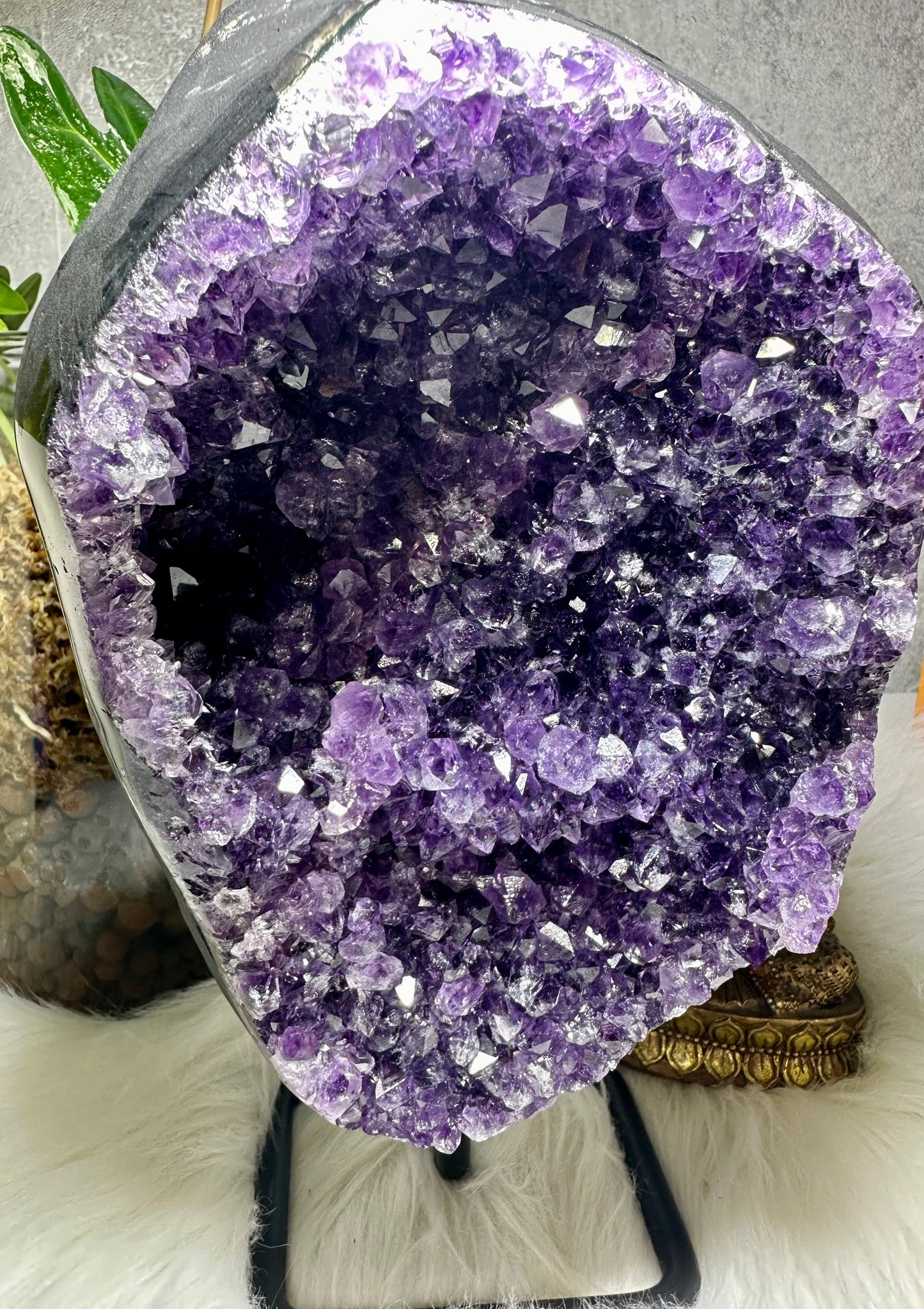 Sibirischer Amethyst auf Ständer