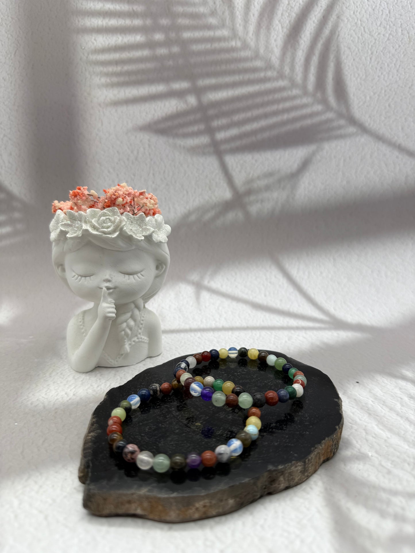 Mix-Mineralien-Armband bunt