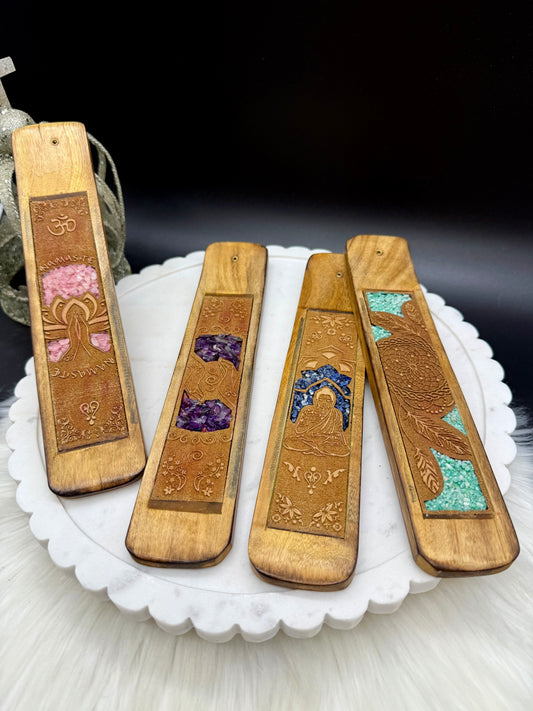 Räucherstäbchen Halter - Holz - Vers. Sorten