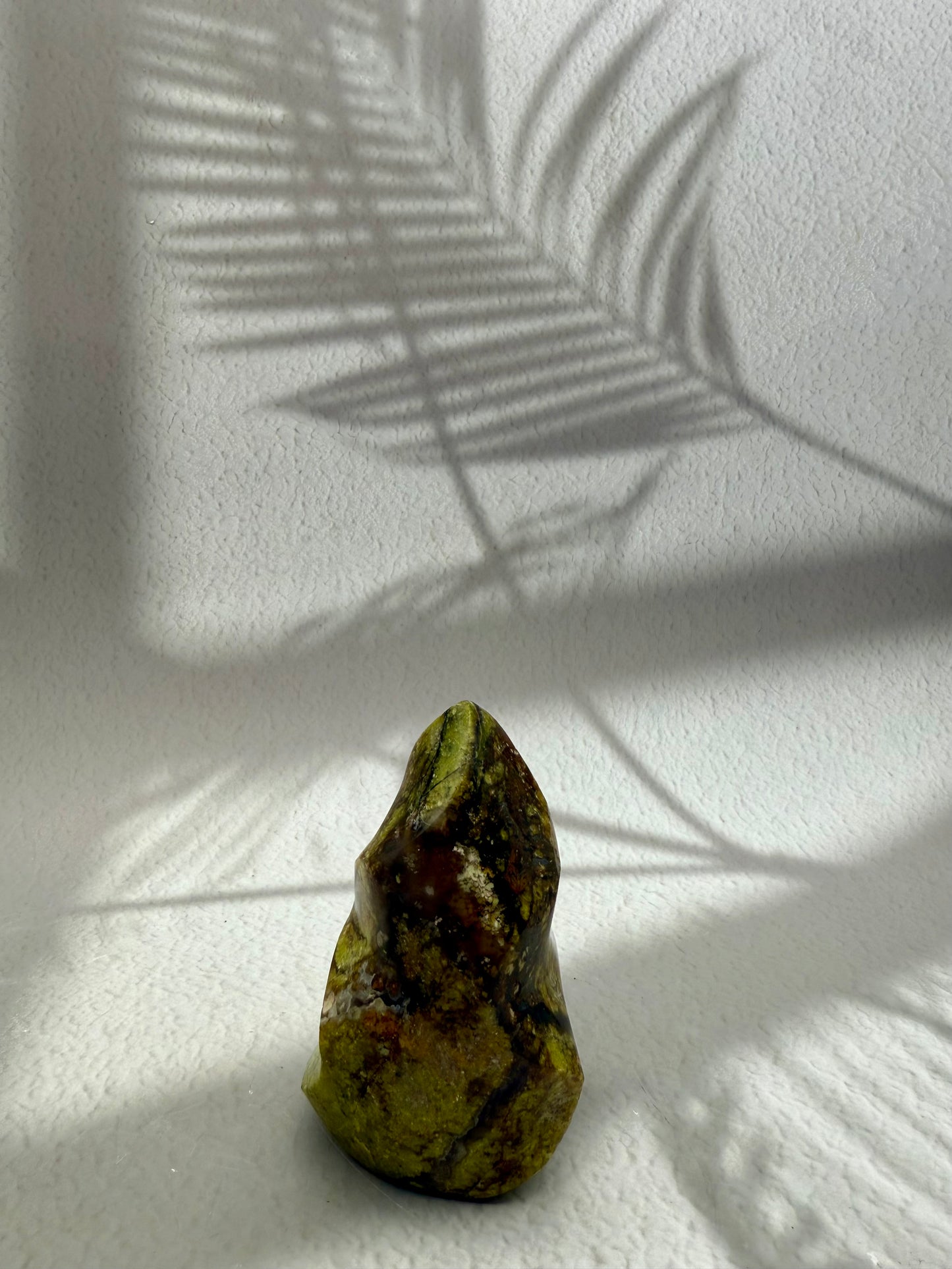 Grüner Opal - Flamme