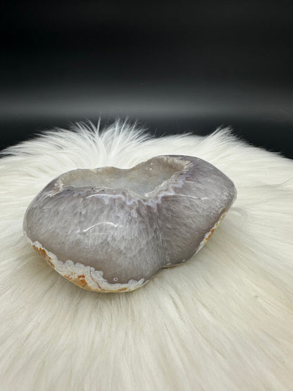Amethyst - Achat Herz Matt