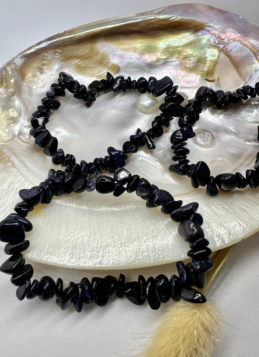 Blaufluss Splitterarmband (Synthetisch)