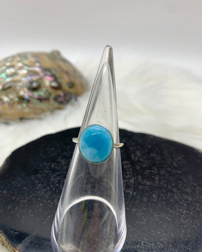 Larimar Ring - 925 Sterling Silver