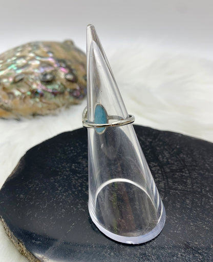 Larimar Ring - 925 Sterling Silver