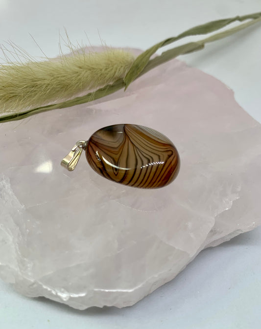 Bandachat Anhänger - 925 Sterling Silver