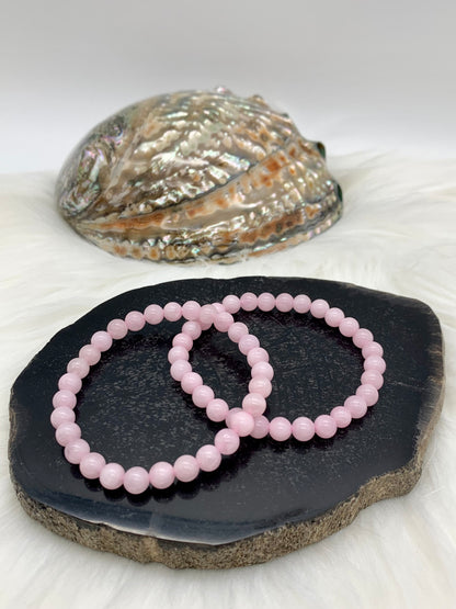 Rosenquarz Perlenarmband