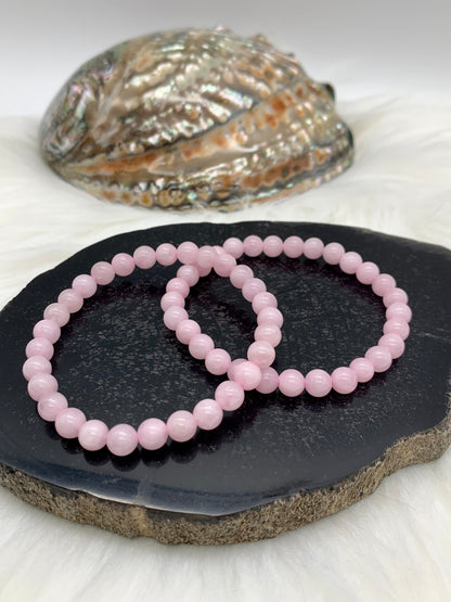 Rosenquarz Perlenarmband