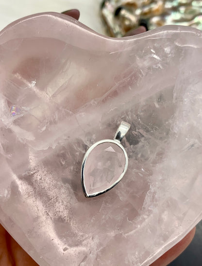 Amethyst, Labradorit, Rosenquarz Anhänger 925 Sterling Silver